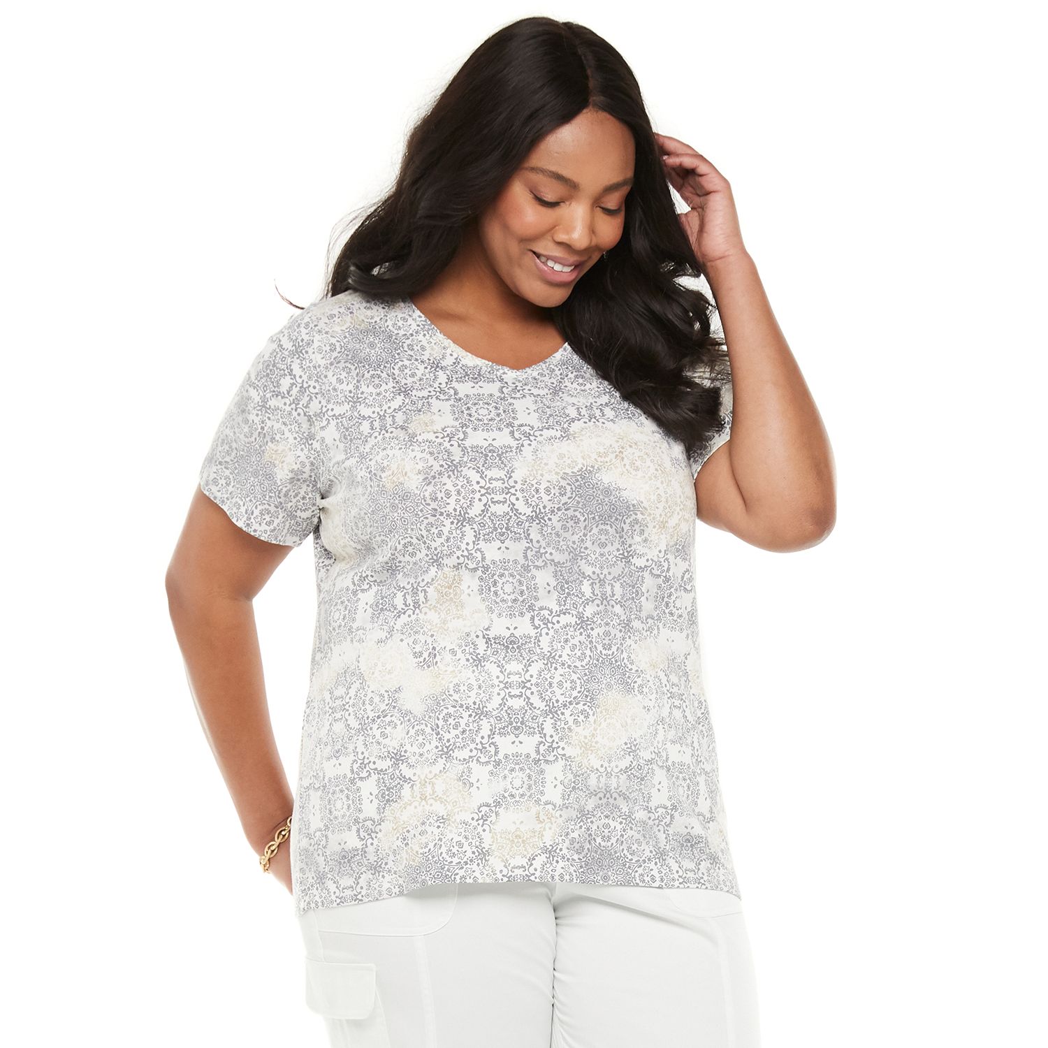 womens plus size blouses at kohl's