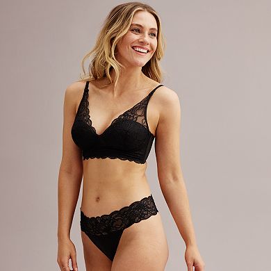 Maidenform Lightly Lined Convertible Lace Bralette DM1188