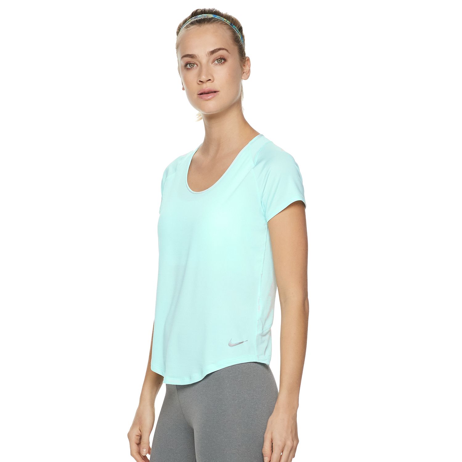 women's nike dry short sleeve running top