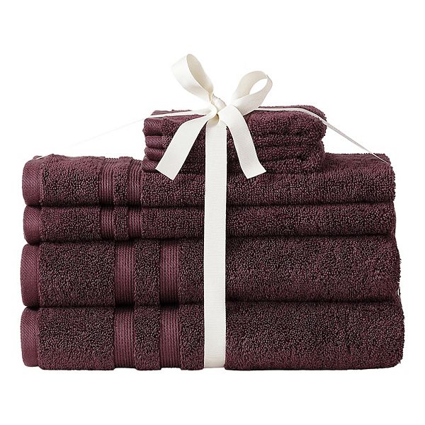 Sonoma Goods For Life® 6-pack Ultimate Towel with Hygro® Technology - Deep Berry