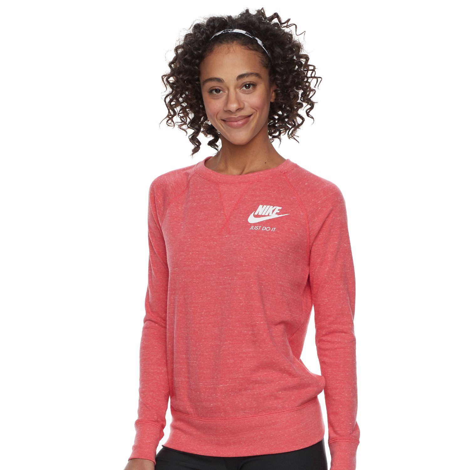 women's nike gym vintage crew top