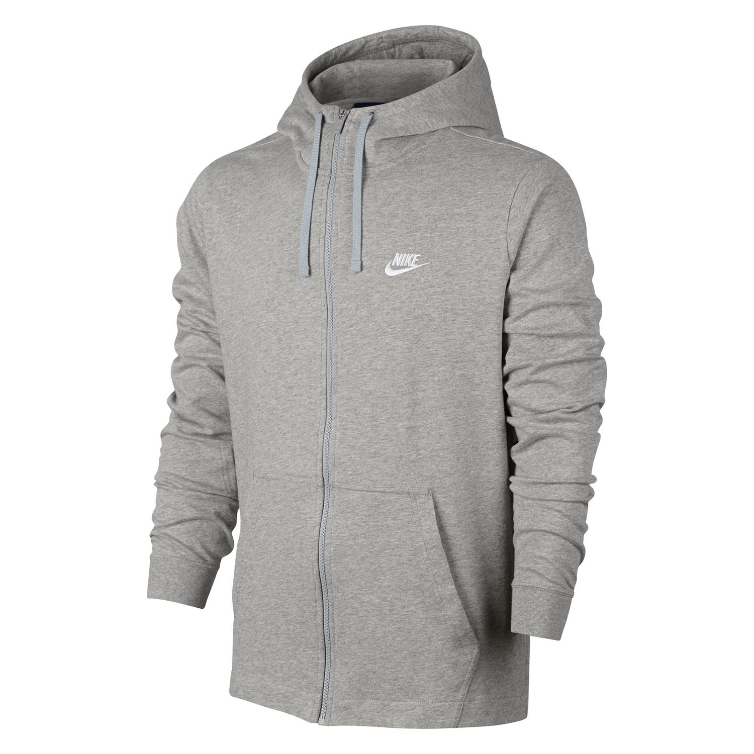 nike mens jersey club full zip hoodie