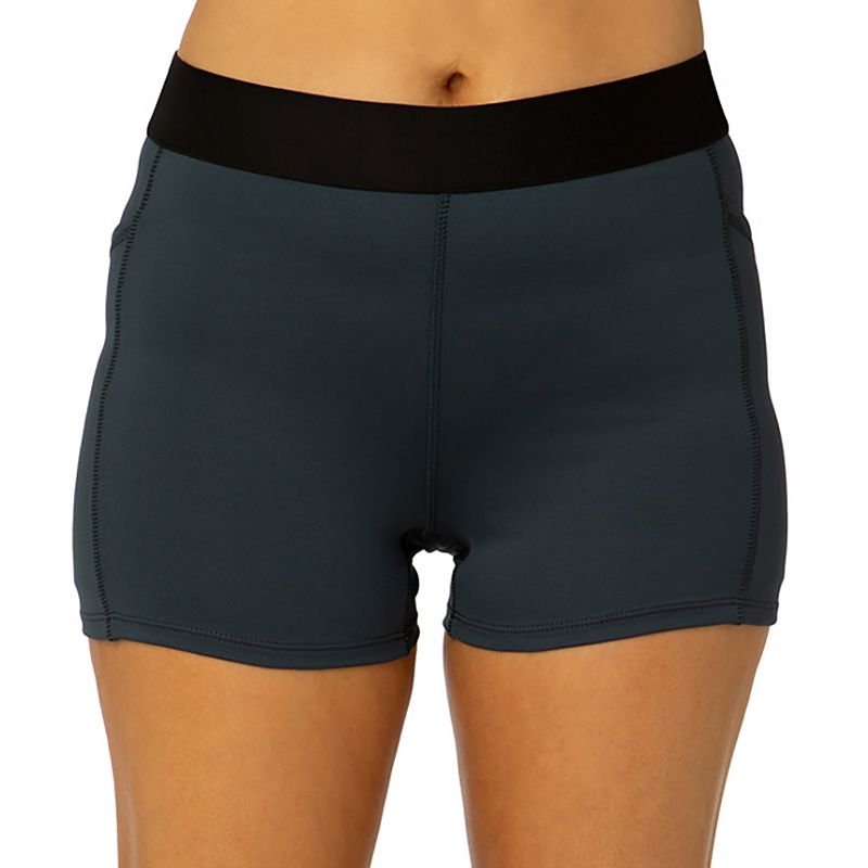 UPC 043475763131 product image for Women's Spalding Fitted Tech Midrise Shorts, Size: Large, Grey | upcitemdb.com