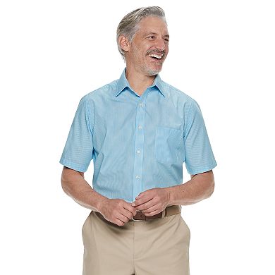 Men's Croft & Barrow Easy-Care Short Sleeve Spread-Collar Dress Shirt