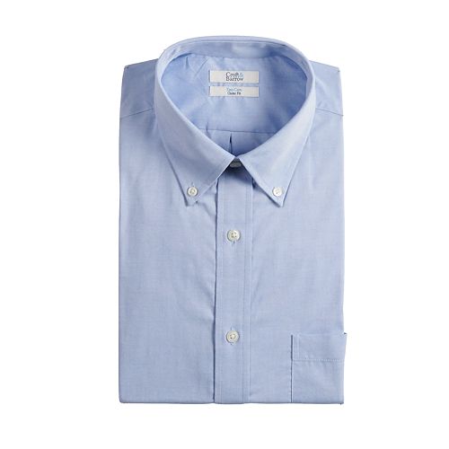 Men's Croft & Barrow® Classic-Fit Easy-Care Short-Sleeved Dress Shirt