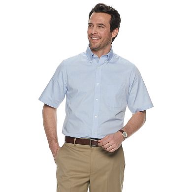 Men's Croft & Barrow® Classic-Fit Easy-Care Short-Sleeved Button-Down ...