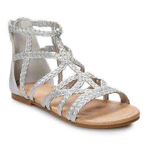 SO® Girls' Gladiator Sandals