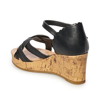 SO® Coconut Girls' Wedge Sandals