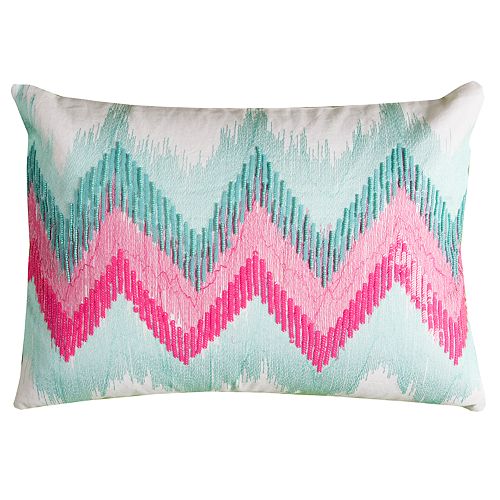Rizzy Home Crystal Chevron Pillow