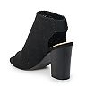 LC Lauren Conrad Hazelnut Women's Peep Toe Boots