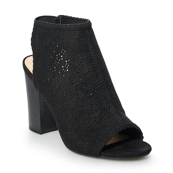 Peep toe deals booties kohl's