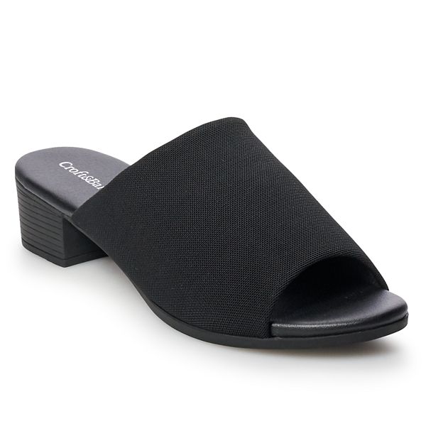 Croft Barrow Kiosk Women s Ortholite Stretch Fabric Slide Sandals