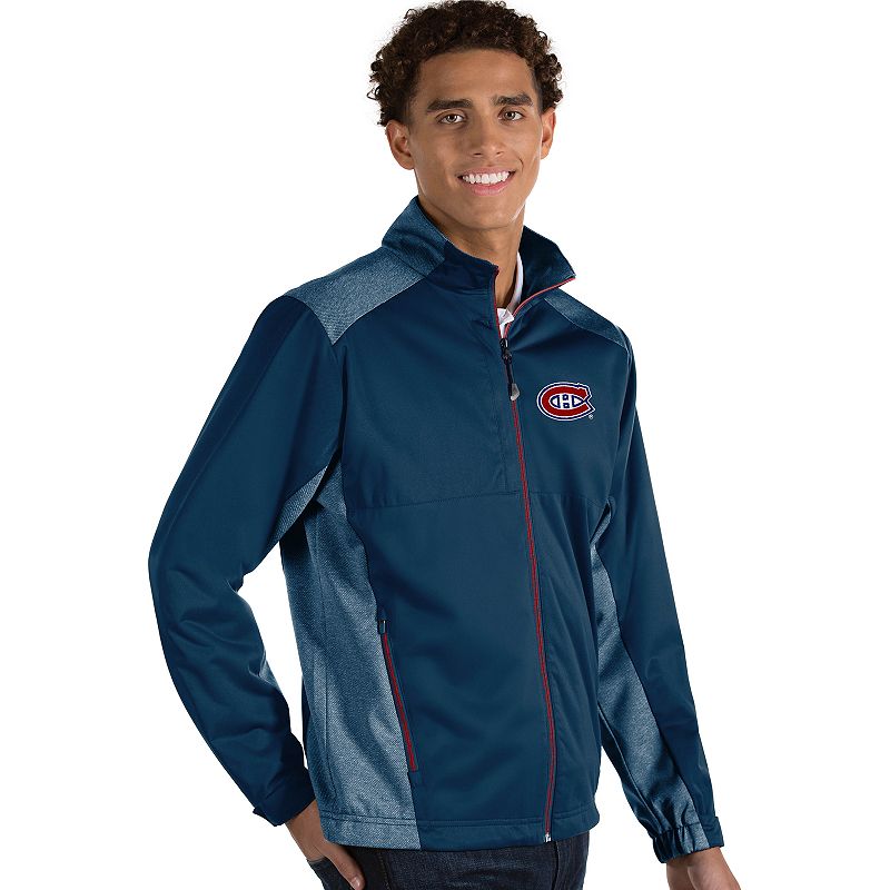 Antigua Mens Revolve Montreal Canadiens Full Zip Jacket, Size: Small, Blue