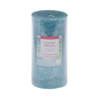 Sonoma Goods For Life® 3" x 6" Seaside Breeze Pillar Candle