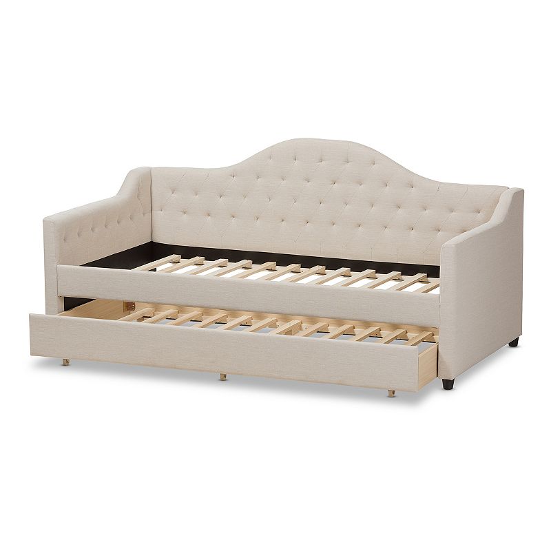 Baxton Studio Perry Modern Daybed & Trundle, Multicolor, Twin