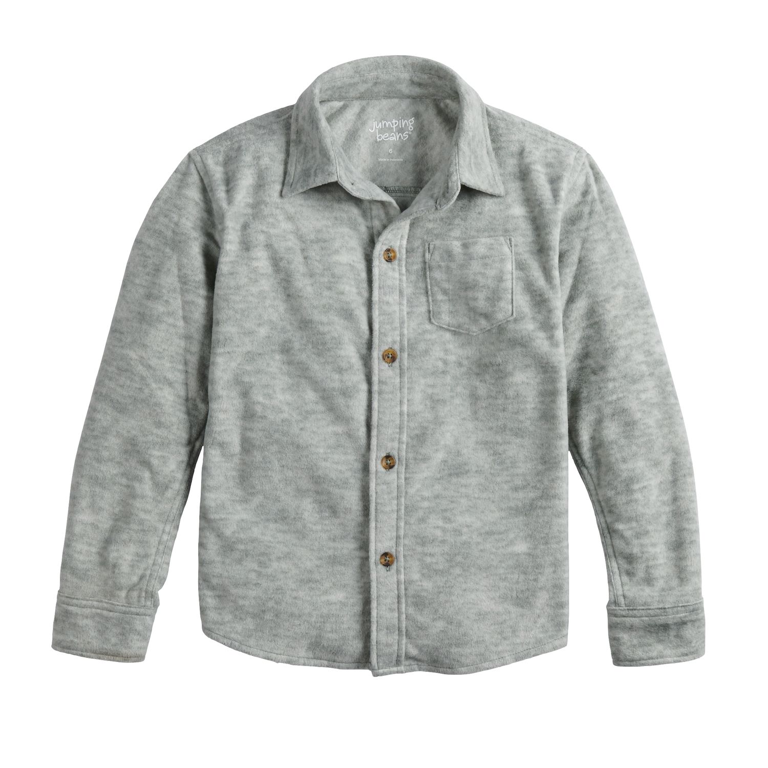 fleece button down shirt