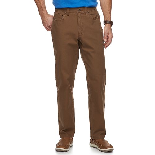 Men's Croft & Barrow® StraightFit Utility 5Pocket Canvas Work Pants