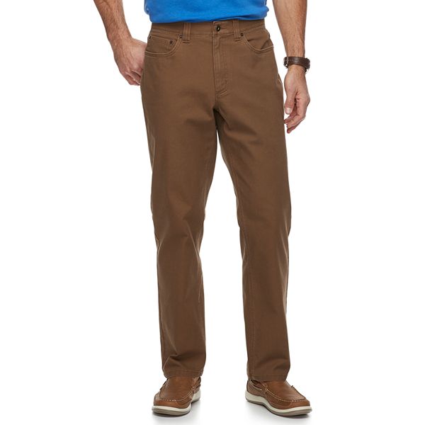 Men's Croft & Barrow® Straight-Fit Utility 5-Pocket Canvas Work Pants