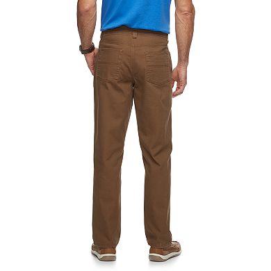 Men's Croft & Barrow® Straight-Fit Utility 5-Pocket Canvas Work Pants