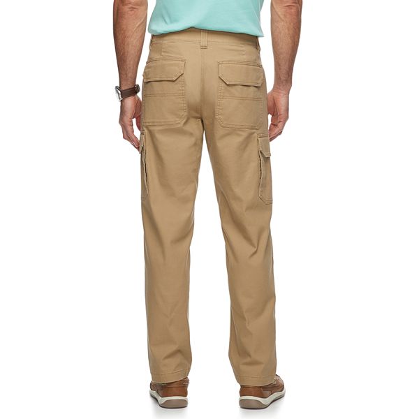 Men's Croft & Barrow® Straight-Fit Canvas Cargo Work Pants