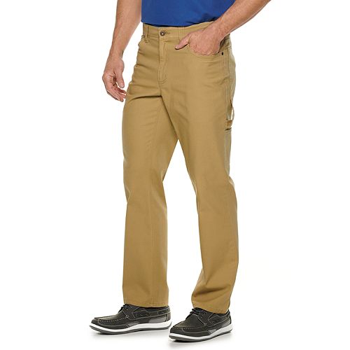Men's Croft & Barrow® StraightFit Canvas Carpenter Work Pants
