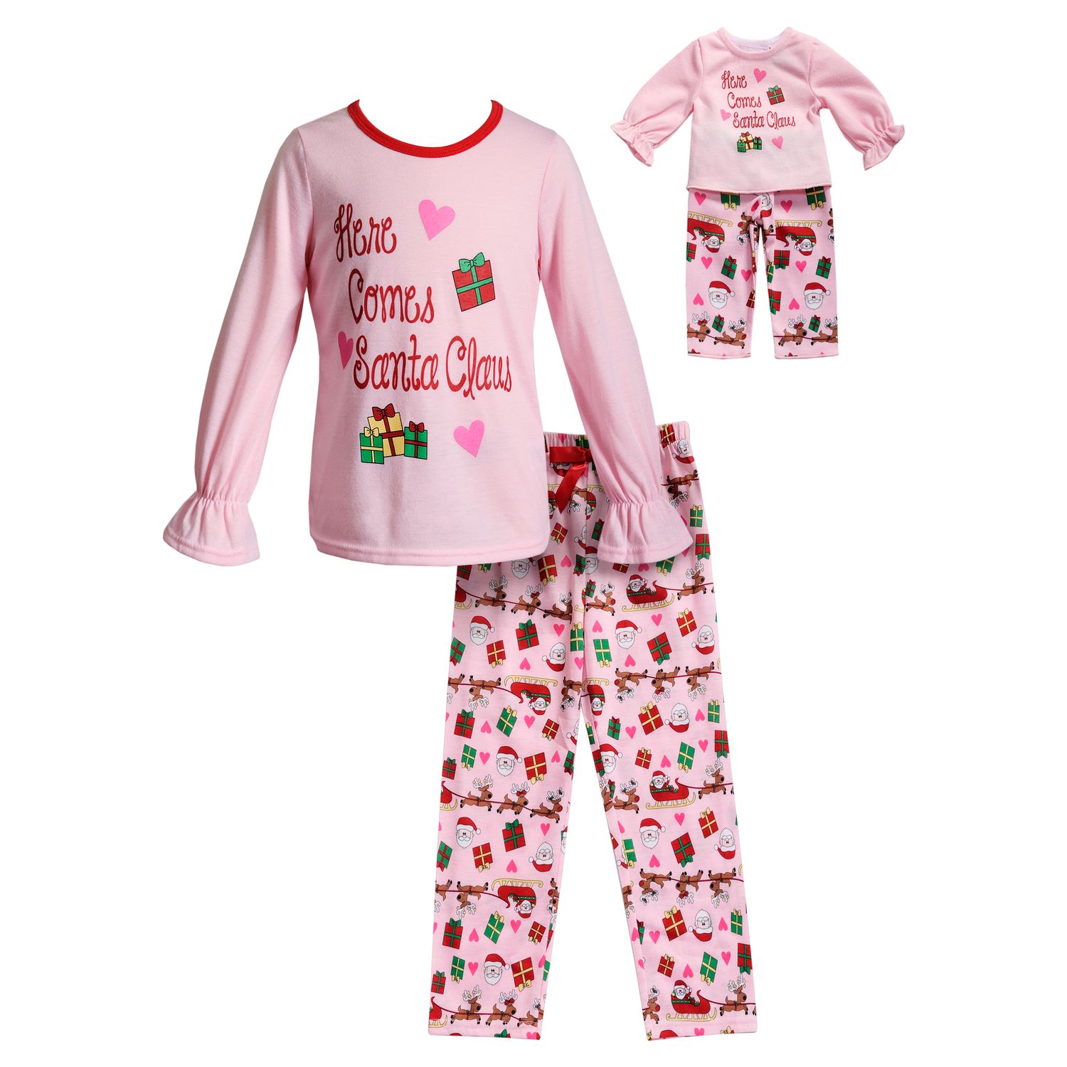 kohls girl and doll pajamas