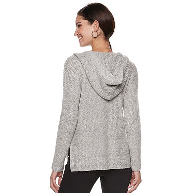 Women's Rock & Republic Ribbed Hooded Sweater