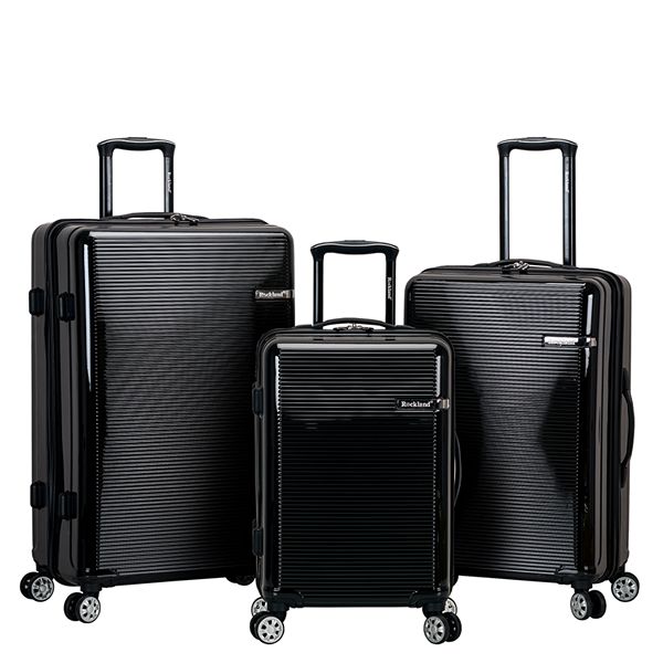 Rockland 3-Piece Hardside Spinner Luggage Set