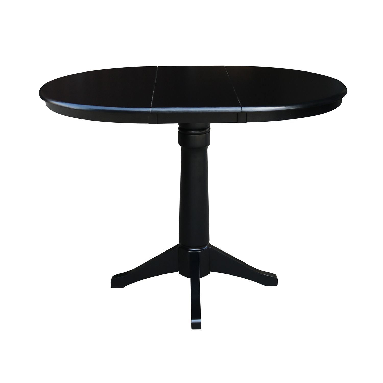 IC International Concepts 18 Inch Round Top Stool - Solid Parawood, Unfinished | 225 Lb Capacity, Fully Assembled - View #5
