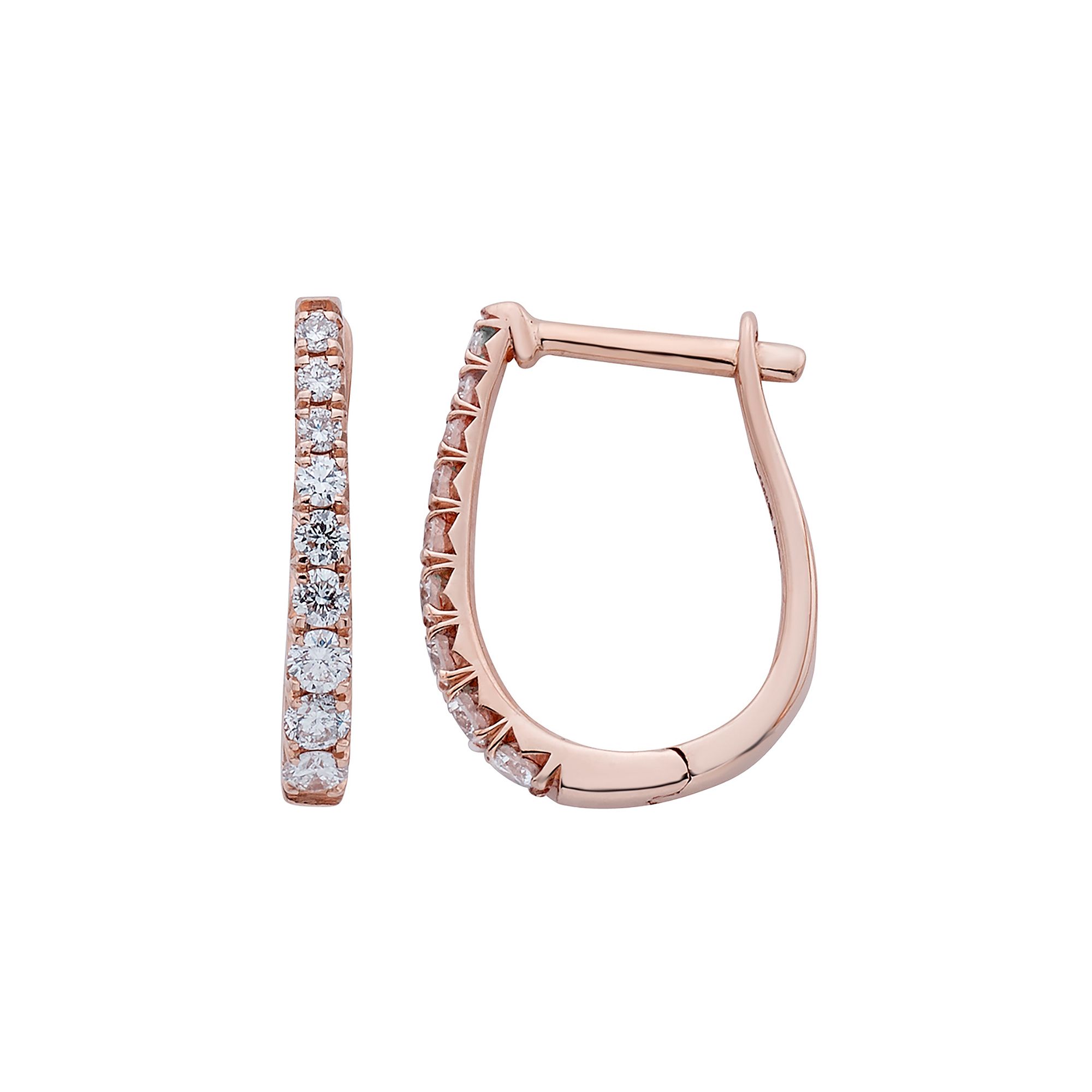 The Regal Collection 14k Gold 1/4 Carat T.W. IGL Certified Diamond Leverbac