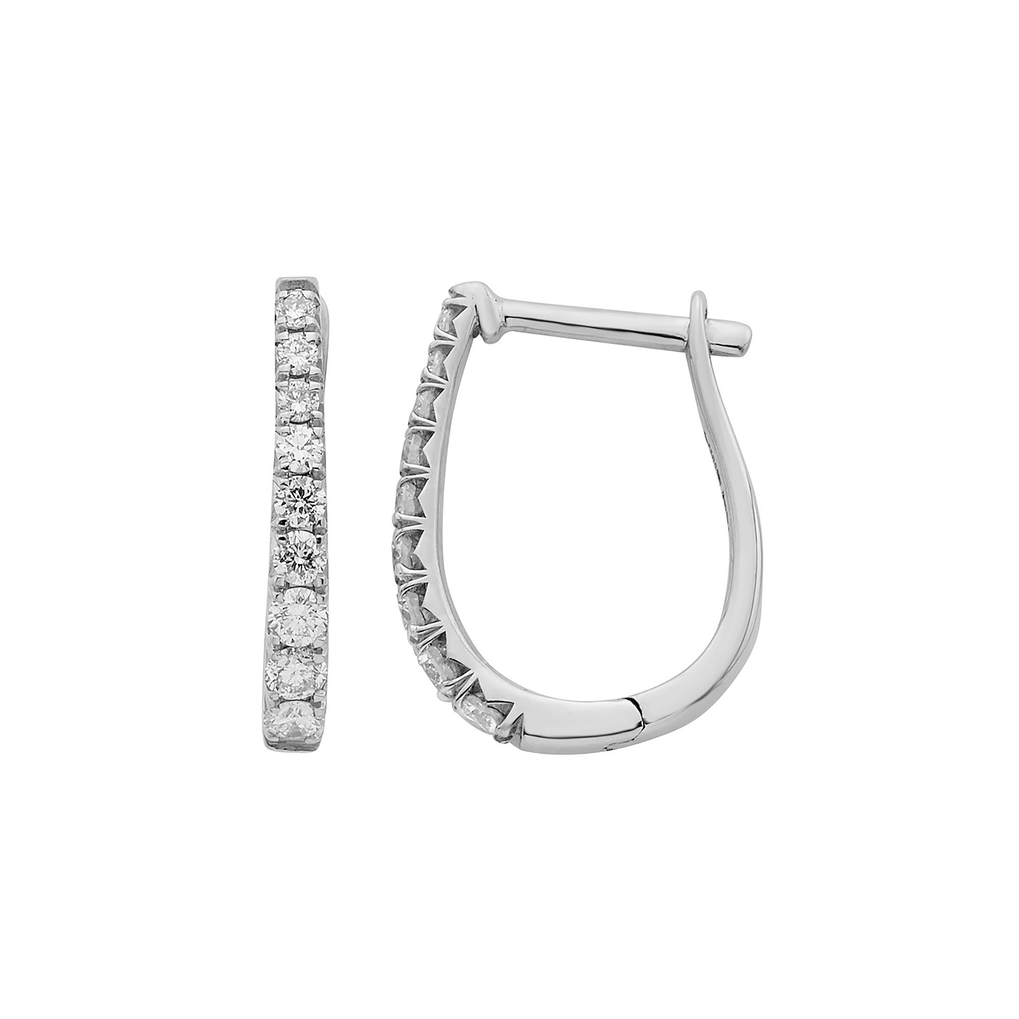 The Regal Collection 14k Gold 1/4 Carat T.W. IGL Certified Diamond Leverbac