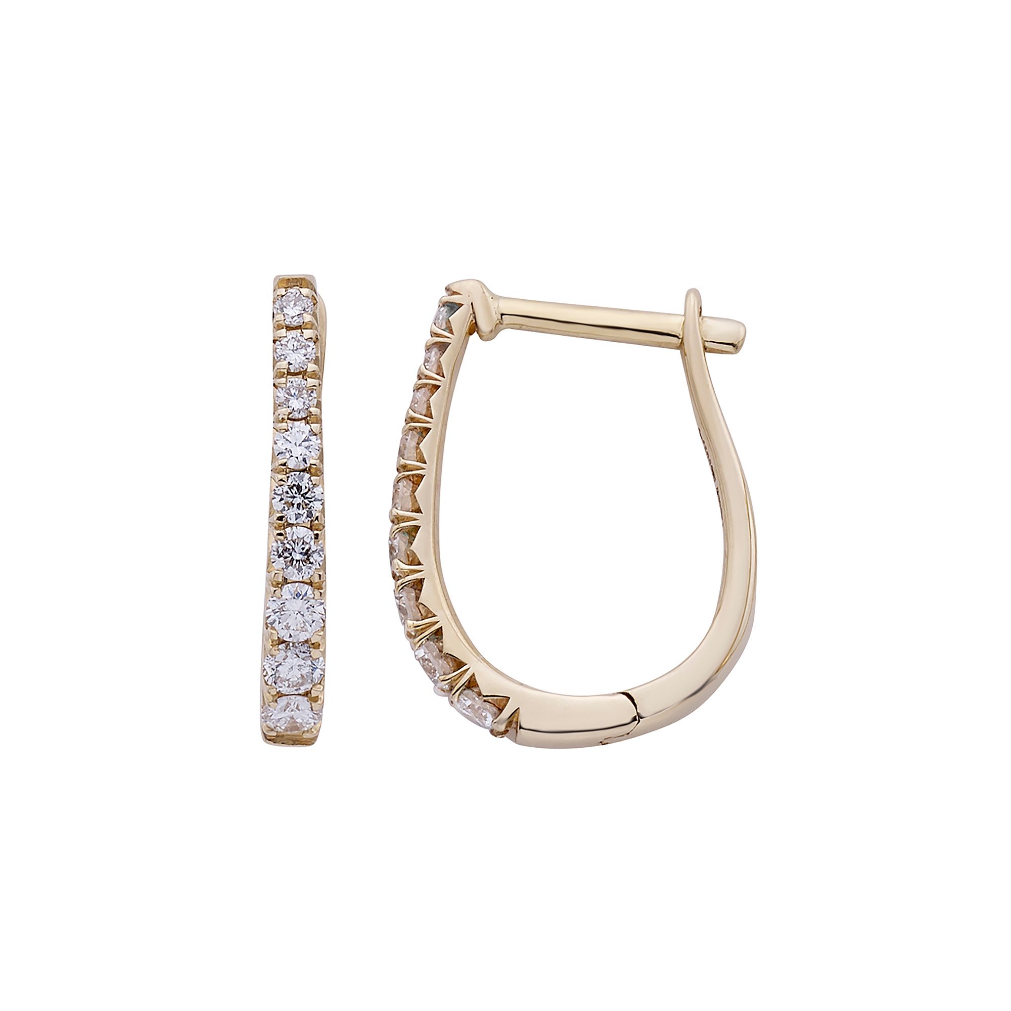 The Regal Collection 14k Gold 1/4 Carat T.W. IGL Certified Diamond Leverbac