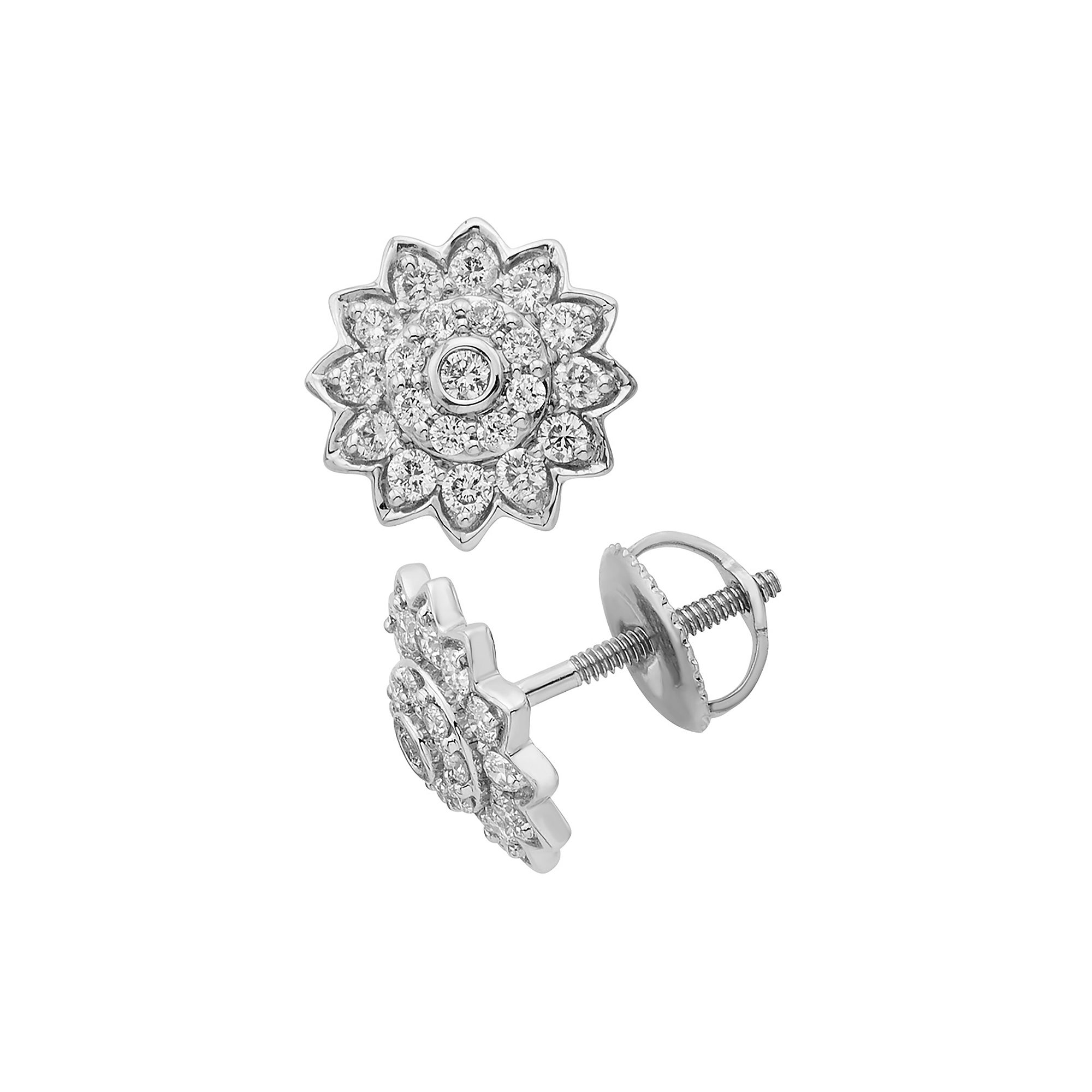 The Regal Collection 14k Gold 1/2 Carat T.W. IGL Certified Diamond Starburs
