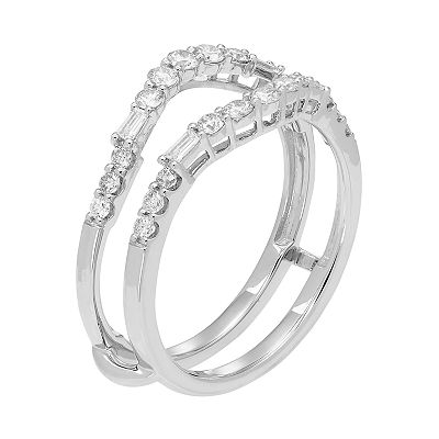The Regal Collection 14k Gold 1 2 Carat T.W. Diamond Enhancer Wedding Ring