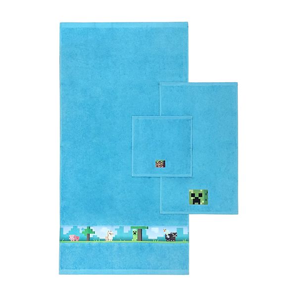 Mojang Minecraft 3 Piece Bath Towel Set
