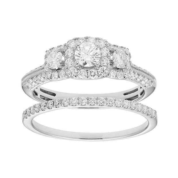 Kohls three stone sales diamond ring