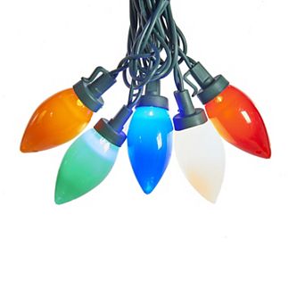 Kurt Adler 25-Light Multi-colored LED C9 Bulb Light Set