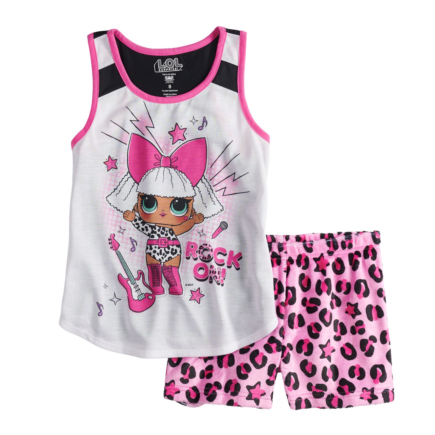 girls short pj set