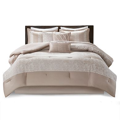 Madison Park 7-piece Elicia Chenille Jacquard Comforter Set