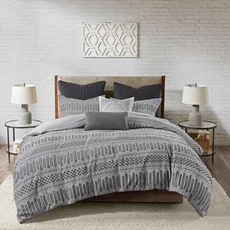 INK+IVY 3 pc Rhea Cotton Jacquard Duvet Cover Set with Shams