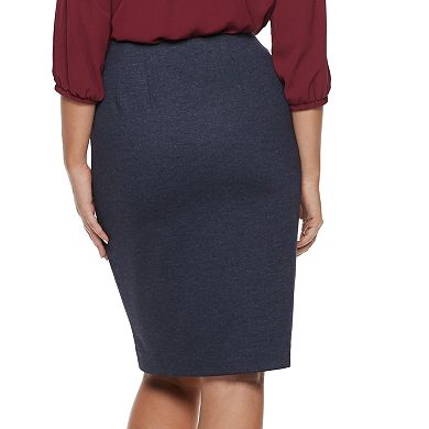 Women's ELLE™ Pull-On Denim Pencil Skirt