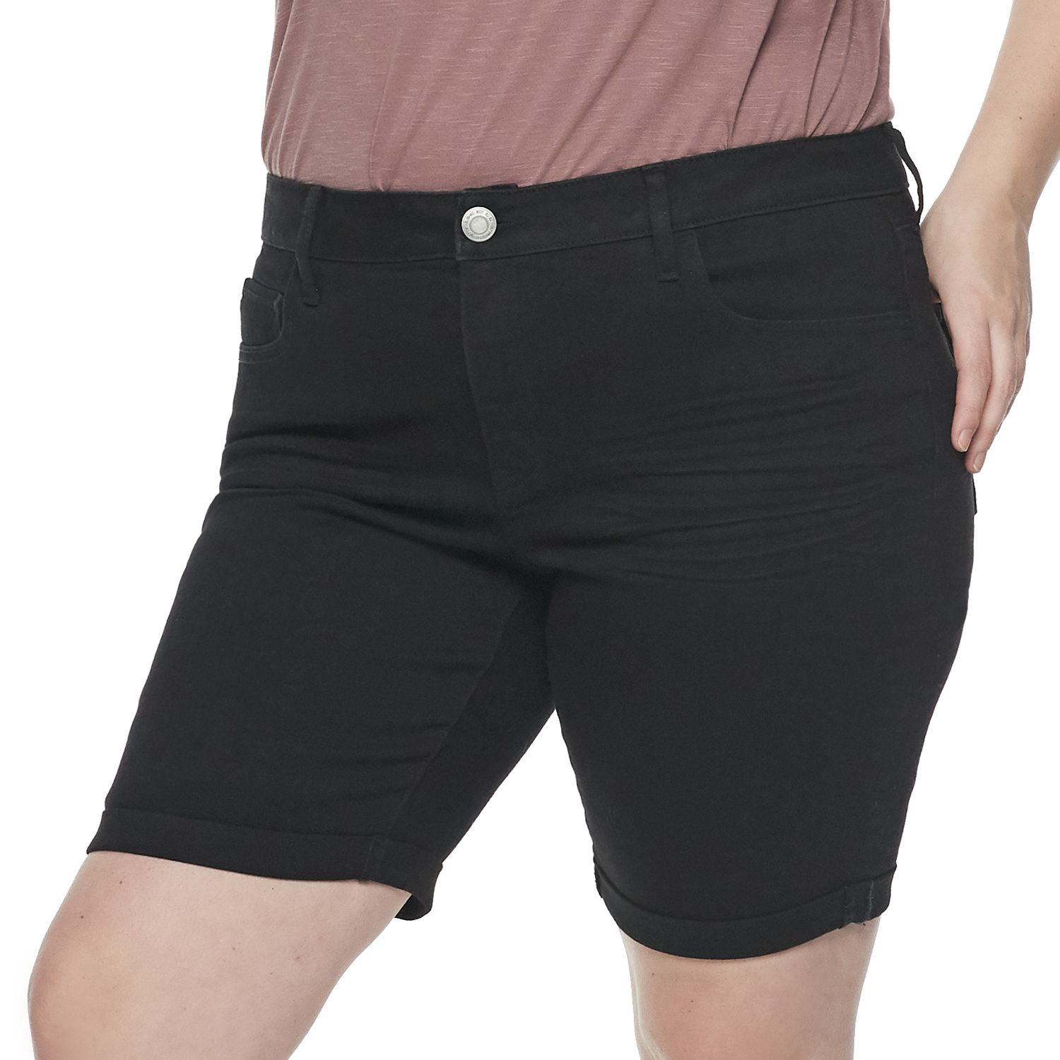 kohls plus size bermuda shorts