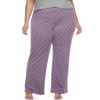 Plus Size Sonoma Goods For Life® Narrow Wide Leg Pajama Bottoms