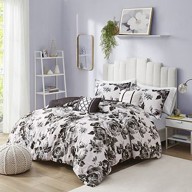 Intelligent Design Renee Floral Print Comforter Set