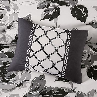 Intelligent Design Renee Floral Print Duvet Cover Set