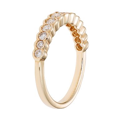 14k Gold 1/2 Carat T.W. IGL Certified Diamond Wedding Ring