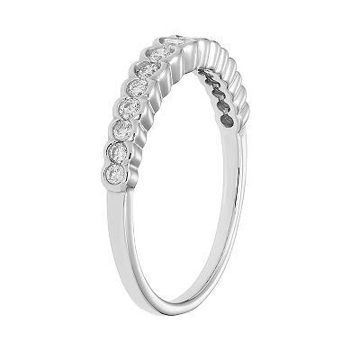 14k Gold 1/4 Carat T.W. IGL Certified Diamond Wedding Ring