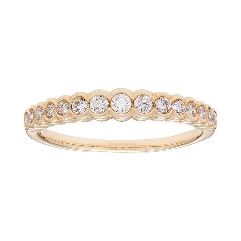 14k Gold 1/4 Carat T.W. IGL Certified Diamond Wedding Ring, Womens, Size: 