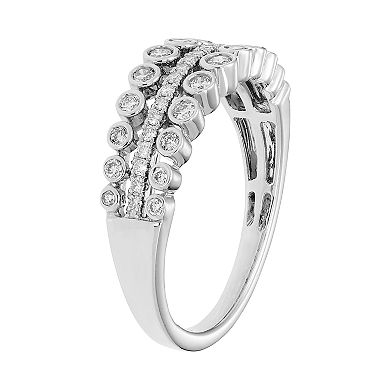 14k Gold 3/8 Carat T.W. IGL Certified Diamond Bezel Ring