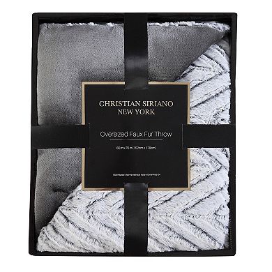 Christian Siriano NY Gold Metallic Gift Boxed Throw